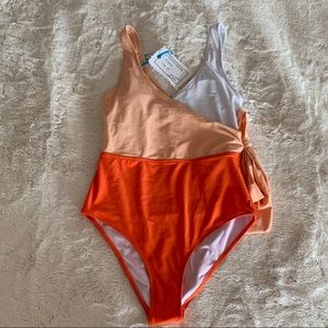 Cupshe Color block one piece swimsuit